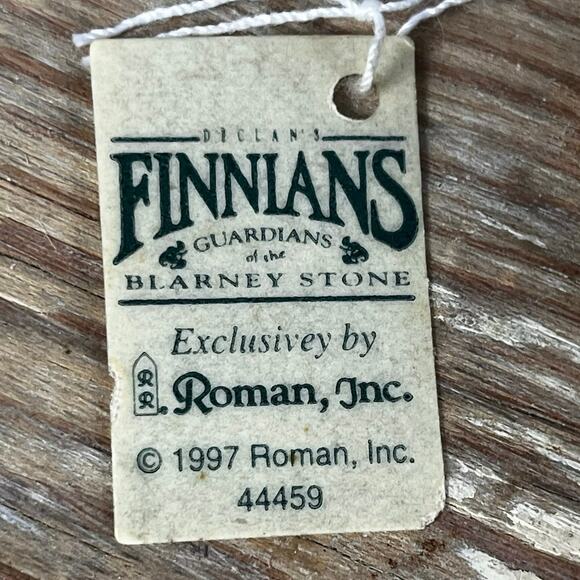 Vintage 90s Irish Leprechaun Golf Blarney Stone Declans Finnial Wine Stopper NEW - Picture 3 of 11